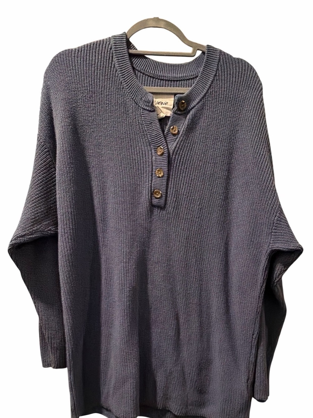 Classic Aerie Henley Knit Sweater